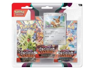 Scarlet & Violet Obsidian Flames 3-Pack Blister – Eevee (englisch)