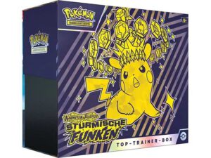 Pokemon Karmesin & Purpur 8 – Stürmische Funken – Top Trainer Box – DE