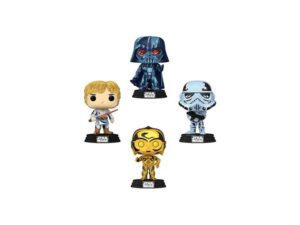 Star Wars POP! Movies Vinyl Figuren 4er-Pack Retro Series 9 cm